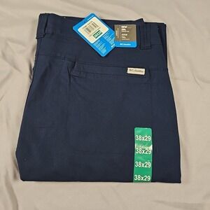 Columbia Men's Straight Leg Active Fit Pant Collegiate Navy Size 38x29 NWT